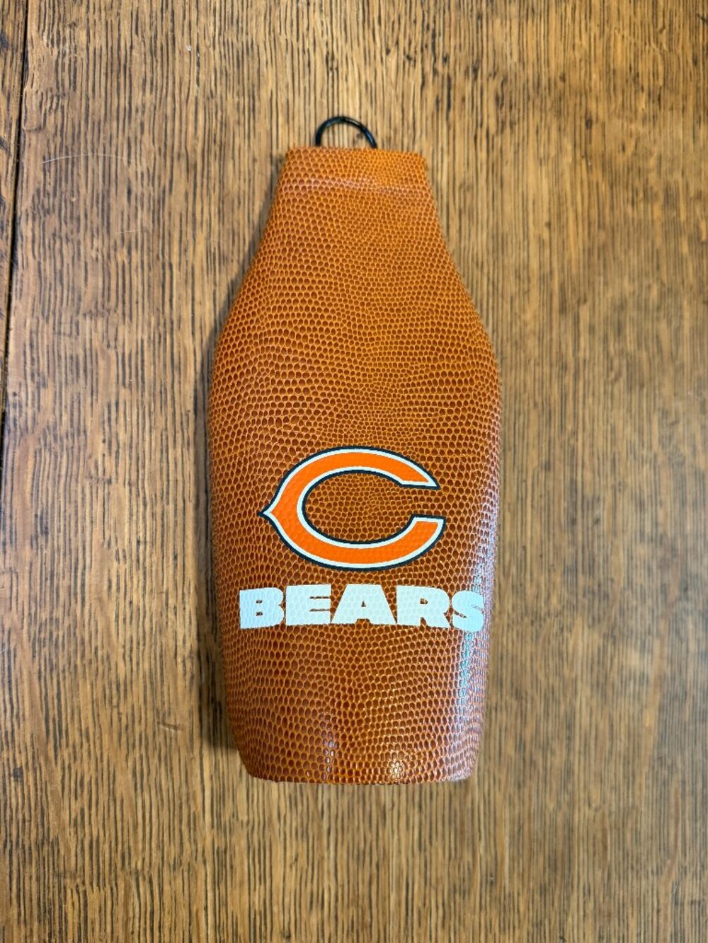 Chicago Bears Football Grip Beer Bottle Koozie with Zipper